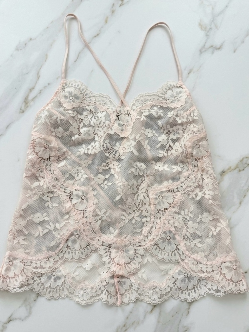 Victoria’s Secret Lace Scallop-Hem Cami